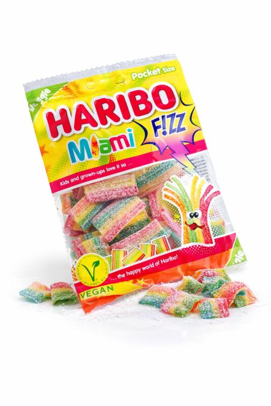 Haribo Miami Fizz želé s ovocnými příchutěmi 85g